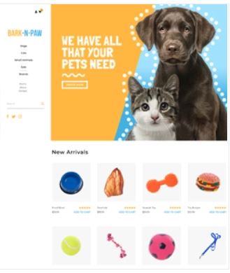 Bark and Paw Preview Website Template