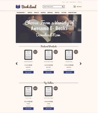 Bookland Preview Website Template