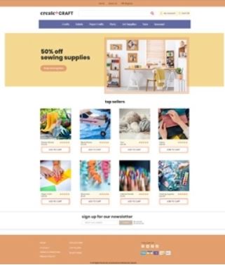 Created and Crafts Preview Website Template