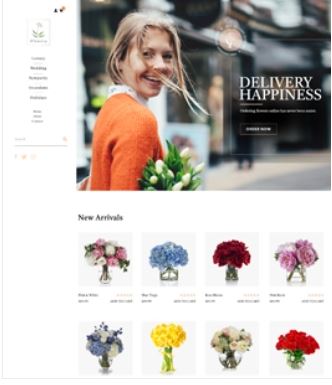 Flowerly Preview Website Template