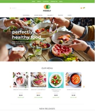 Foodly Preview Website Template