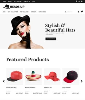 Heads Up Preview Website Template