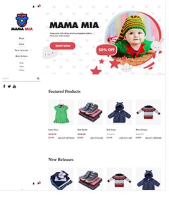 Mama Mia Preview Website Template