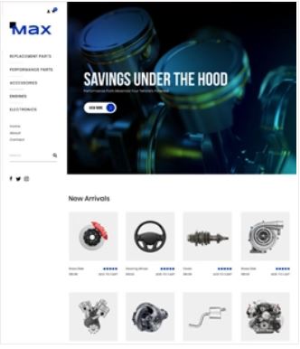 Max  Preview Website Template