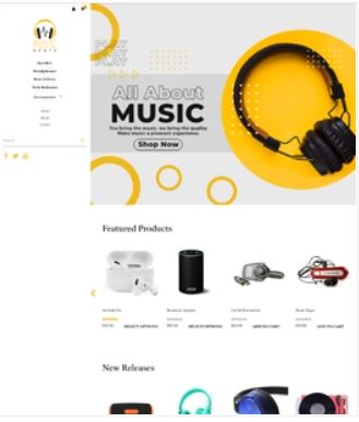 Music Beats  Preview Website Template