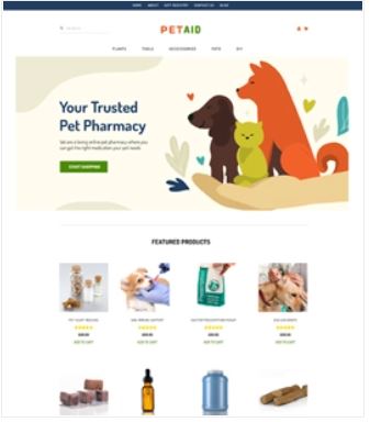 Pet Aid Preview Website Template