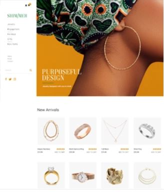 Shimmer Preview Website Template