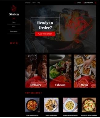Sinica Preview Website Template