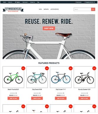 Bike Shop Website Template