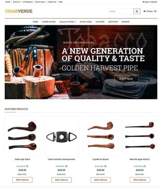 Cigar Preview Website Template
