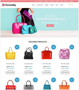 Purse  Valley Preview Website Template