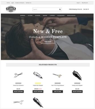 Barber Preview Website Template