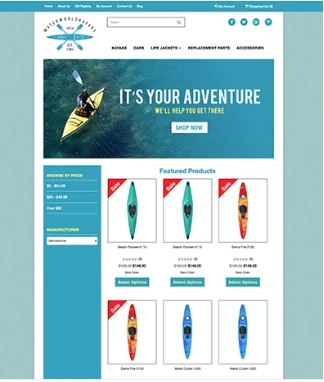 Kayaks  Preview Website Template