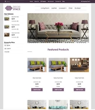 Deco Space Preview Website Template