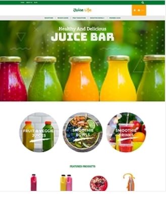 Juice Smoothie Website Template
