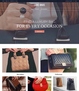 Luxe Bags Preview Website Template