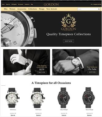 Gordon Watches Preview Website Template