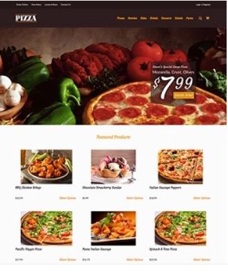 Fancy Pizza Preview Website Template