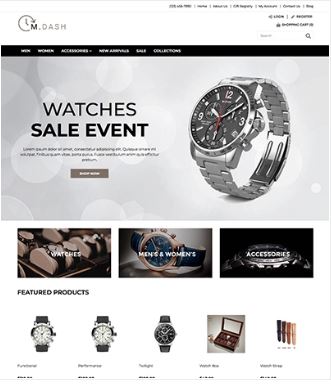 Mdash Watches Preview Website Template