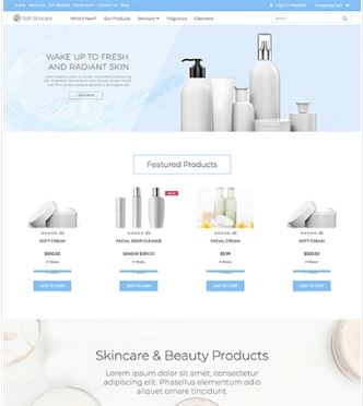 Soft Skincare Preview Website Template