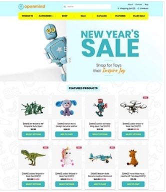 Toys Preview Website Template